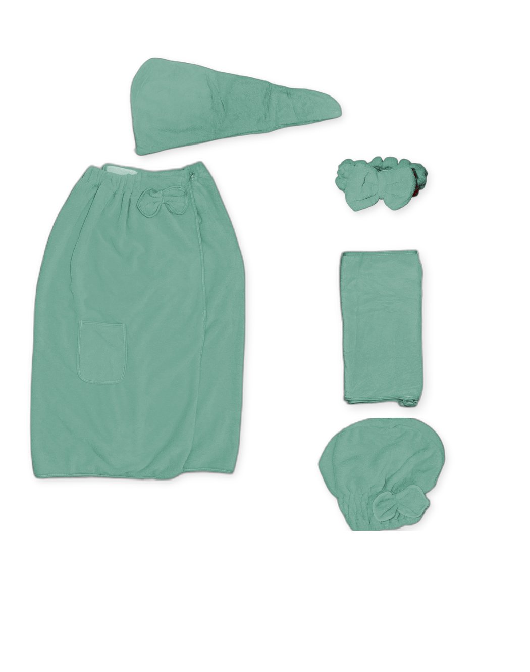 Sage Green 5-Piece Spa Set